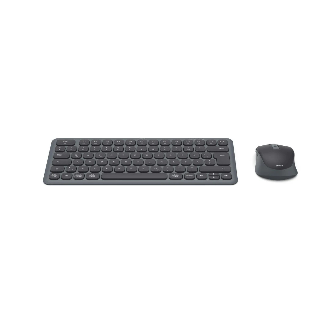 Hama WKM-500 keyboard Mouse included Home/Office RF Wireless + Bluetooth QWERTZ German Black – image 2