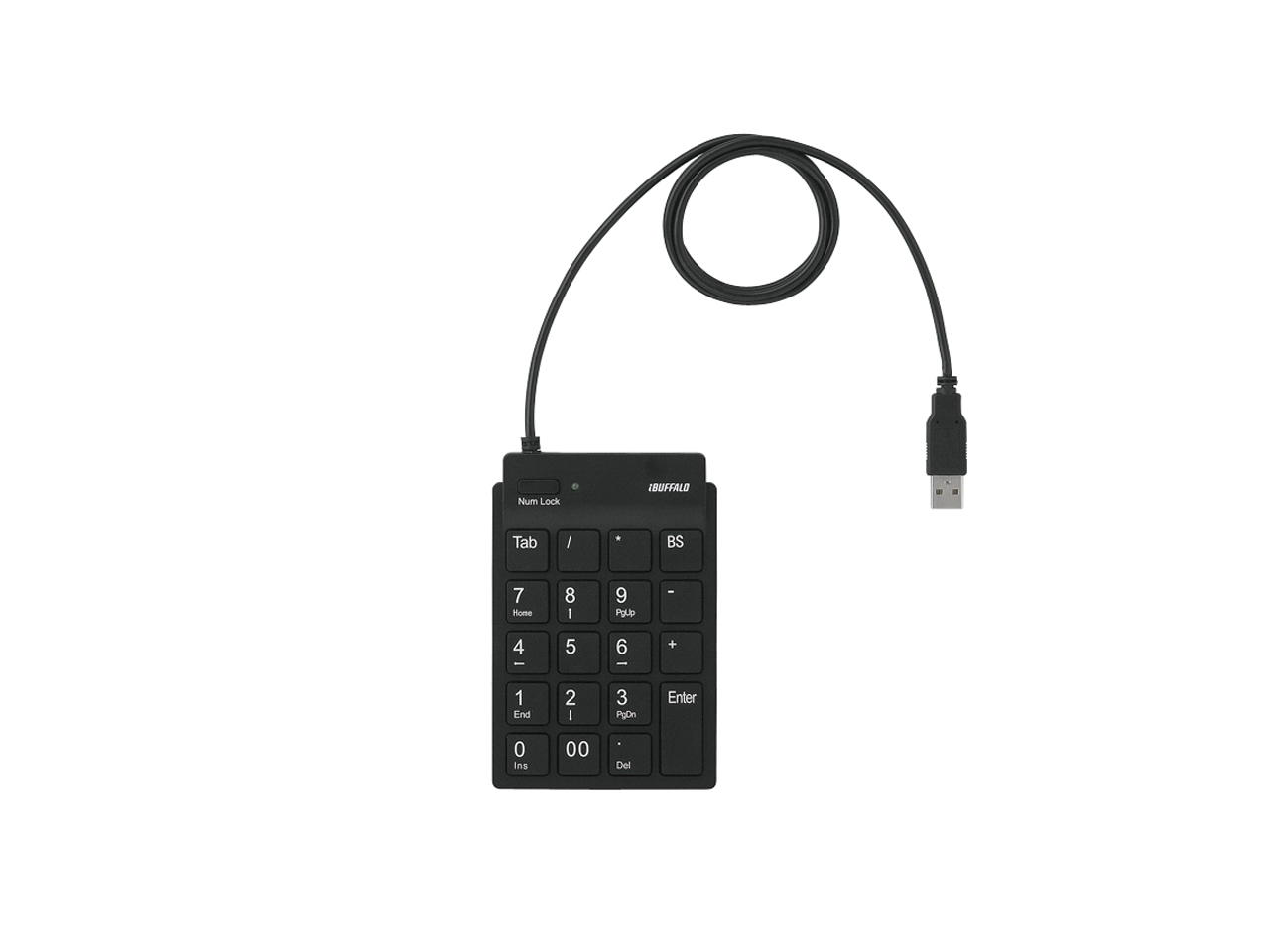 Buffalo BSTKH08BK numeric keypad Laptop USB Black – image 2