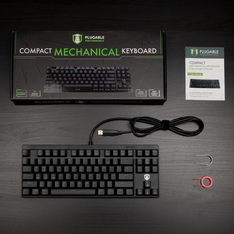 Plugable Technologies USB-MECH87RW keyboard Gaming QWERTY English Black – image 7