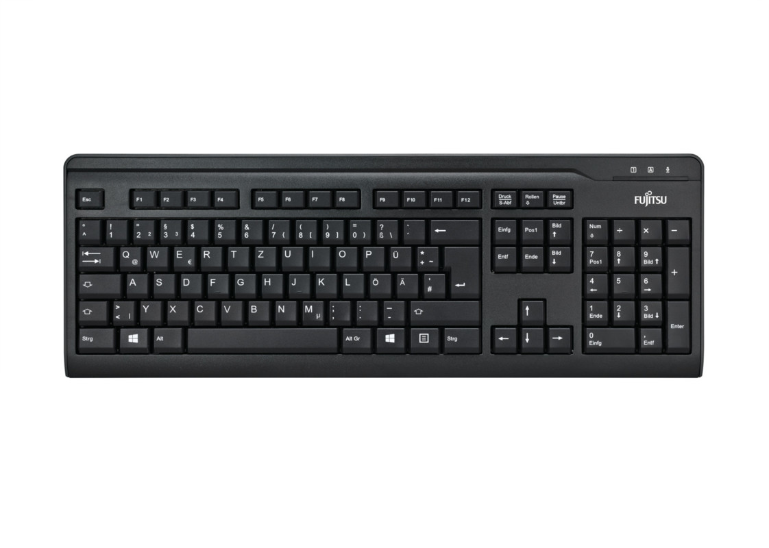 Fujitsu KB401 keyboard Office USB US International Black