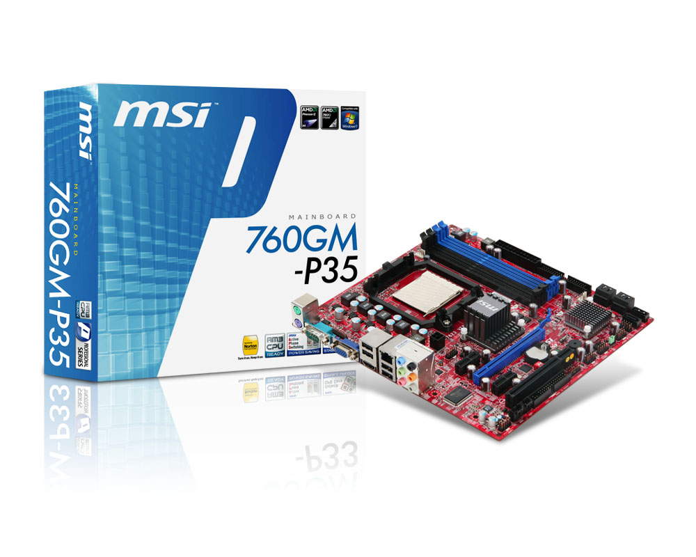 MSI 760GM-P35 motherboard AMD