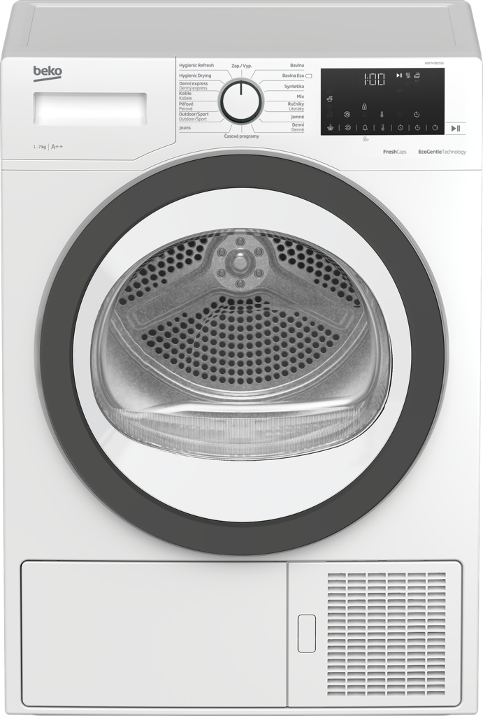 Beko HDF7439CSSX tumble dryer Freestanding Front-load – image 1
