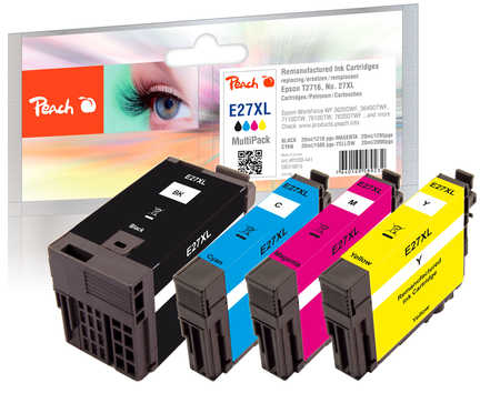 Peach 319815 ink cartridge 4 pc(s) Compatible Black, Cyan, Magenta, Yellow