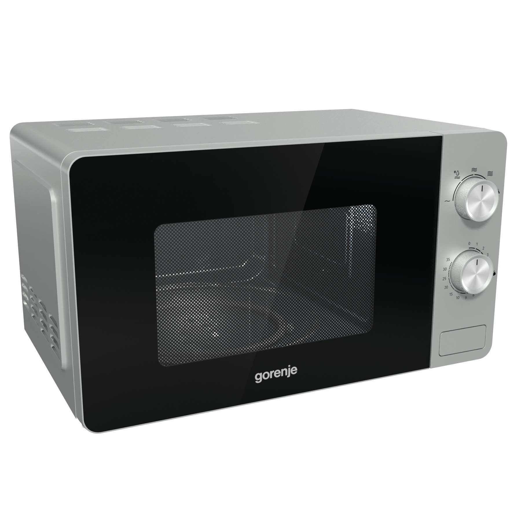Gorenje MO20E1S Black, Stainless steel Solo microwave Over the range – image 1
