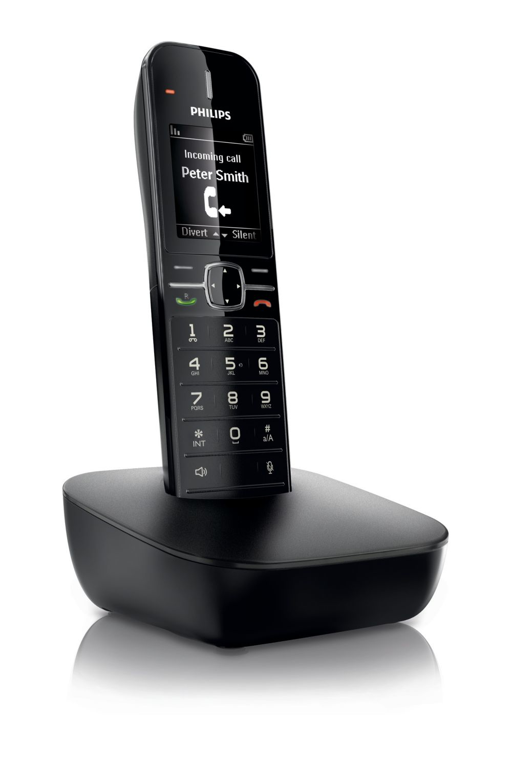 Philips BeNear CD4801B/78 telephone DECT telephone Caller ID Black – image 1