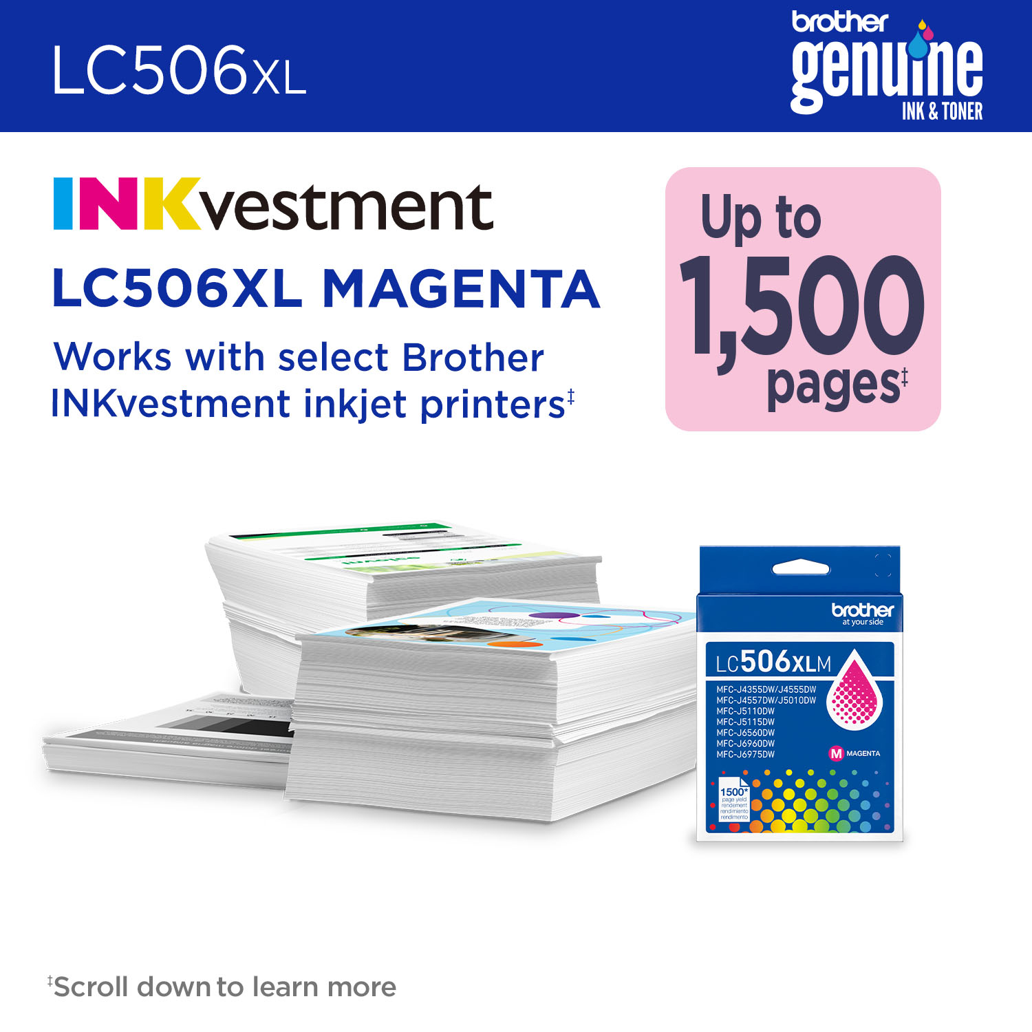 Brother LC506XLMS ink cartridge 1 pc(s) Original High (L) Yield Magenta – image 2