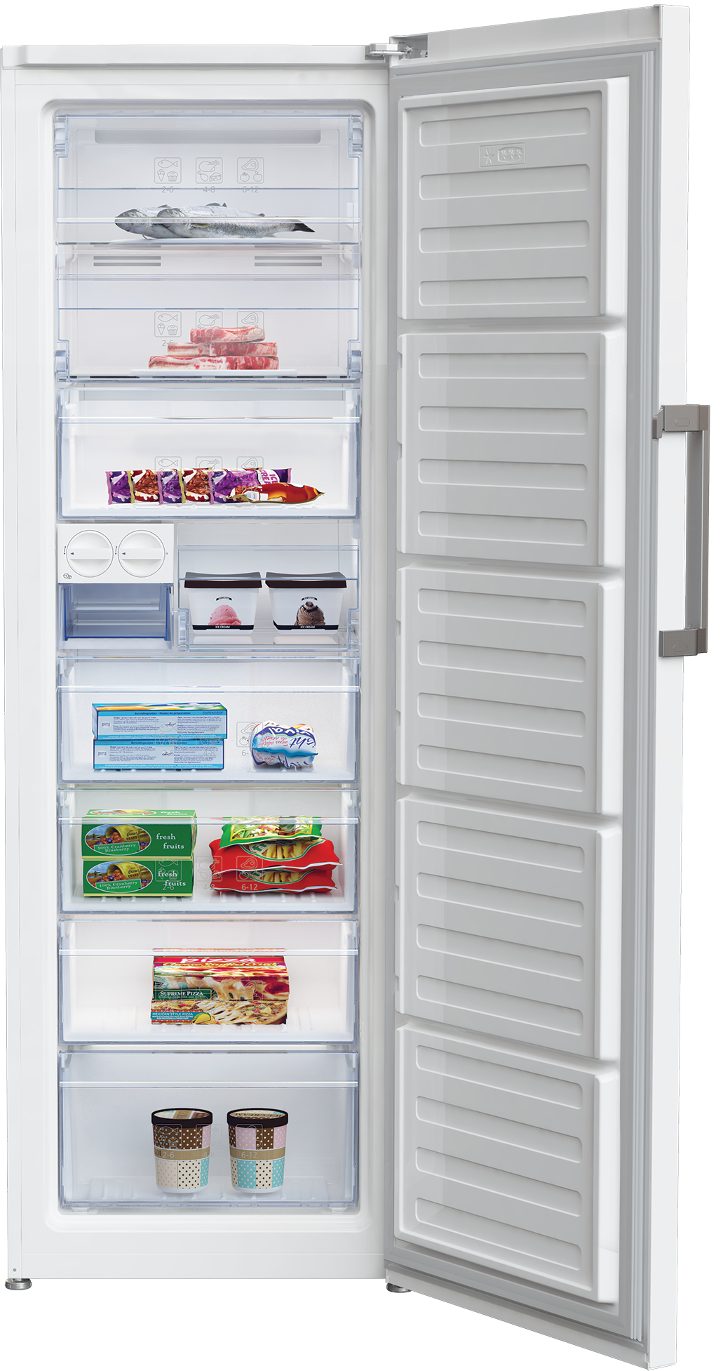 Beko RFNE312E43WN freezer Upright freezer Freestanding – image 3