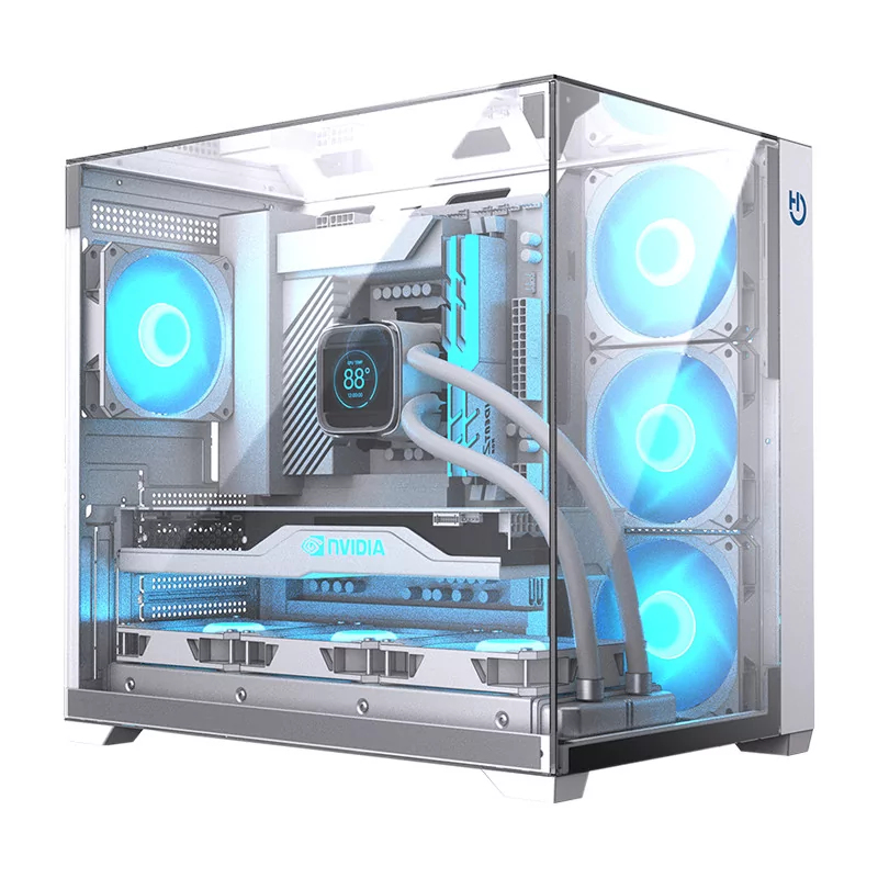 Hiditec SKY Tower Transparent, White – image 8