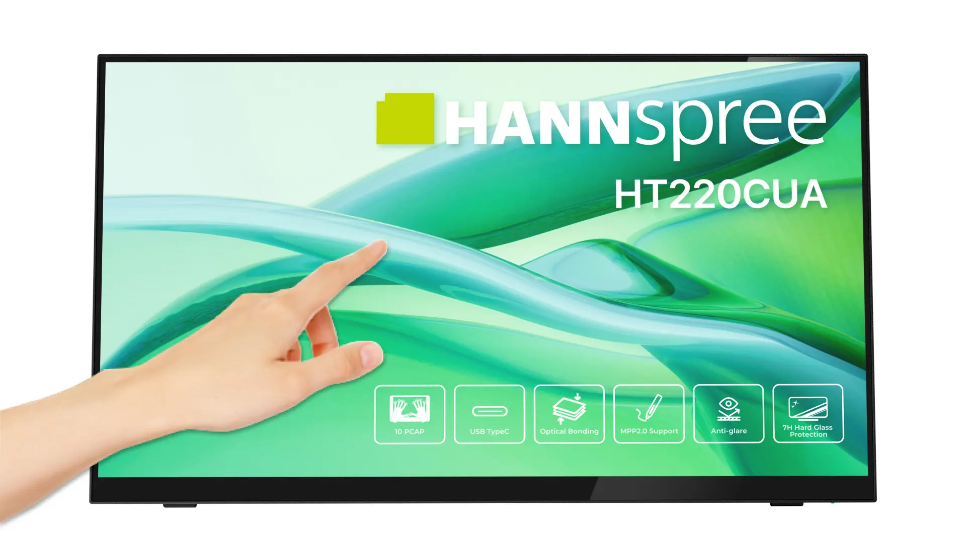 Hannspree HT220CUA Monitor PC 54,5 cm (21.4") 1920 x 1080 Pixel Full HD LED Touch screen Nero