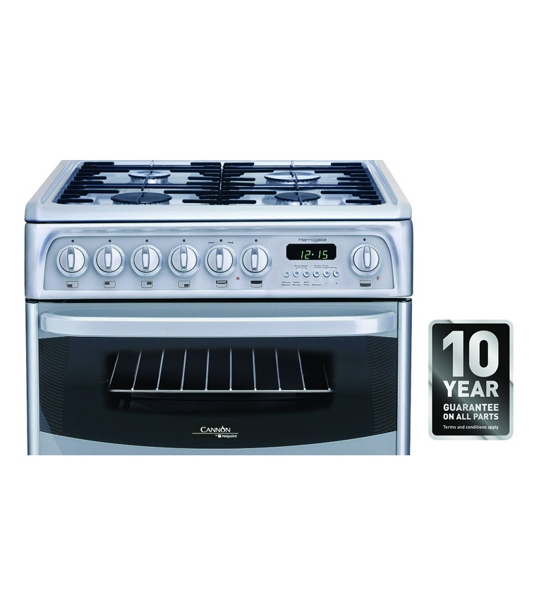 Hotpoint CH60DHSFS cooker Freestanding cooker Electric Gas Silver – image 4
