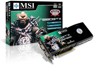 MSI V801-493R graphics card GeForce GTX 280