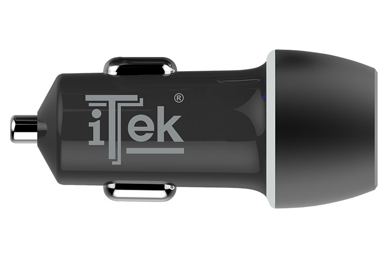 itek ITSCC2U36 mobile device charger Universal Black Cigar lighter Fast charging Auto – image 2
