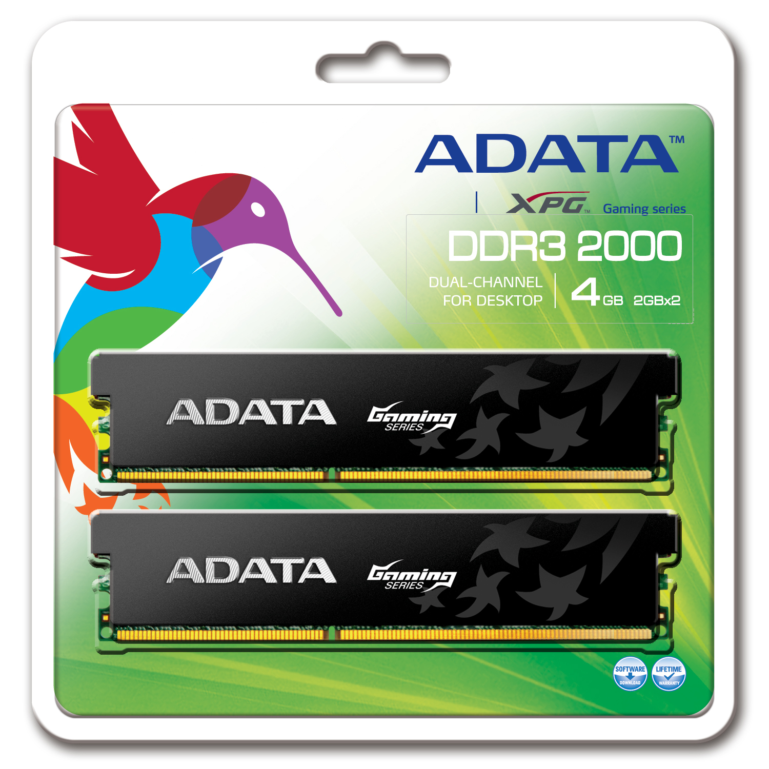 ADATA XPG Gaming Series DDR3, 2000 MHz, CL9, 4GB (2GB x 2) – image 2