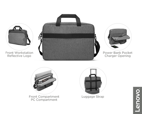 Lenovo Urban 39.6 cm (15.6") Toploader bag Charcoal, Grey – image 6