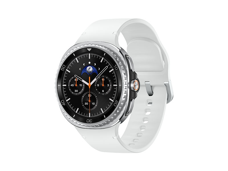 Samsung Galaxy Watch 8 Classic, Bluetooth, 46mm, Hybrid Band, Black + Sport Band, White, S/M