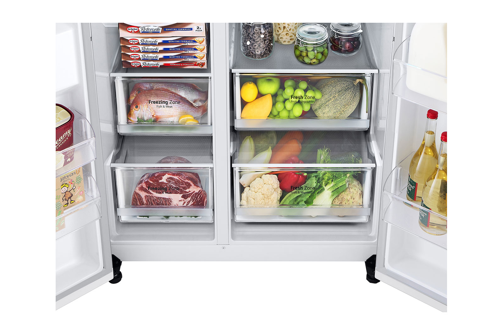 LG GSLV70SWTE side-by-side refrigerator Freestanding – image 2
