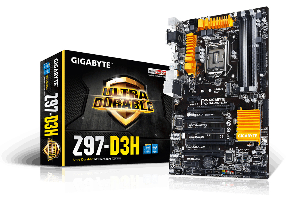 GIGABYTE GA-Z97-D3H motherboard Intel® Z97 LGA 1150 (Socket H3) ATX