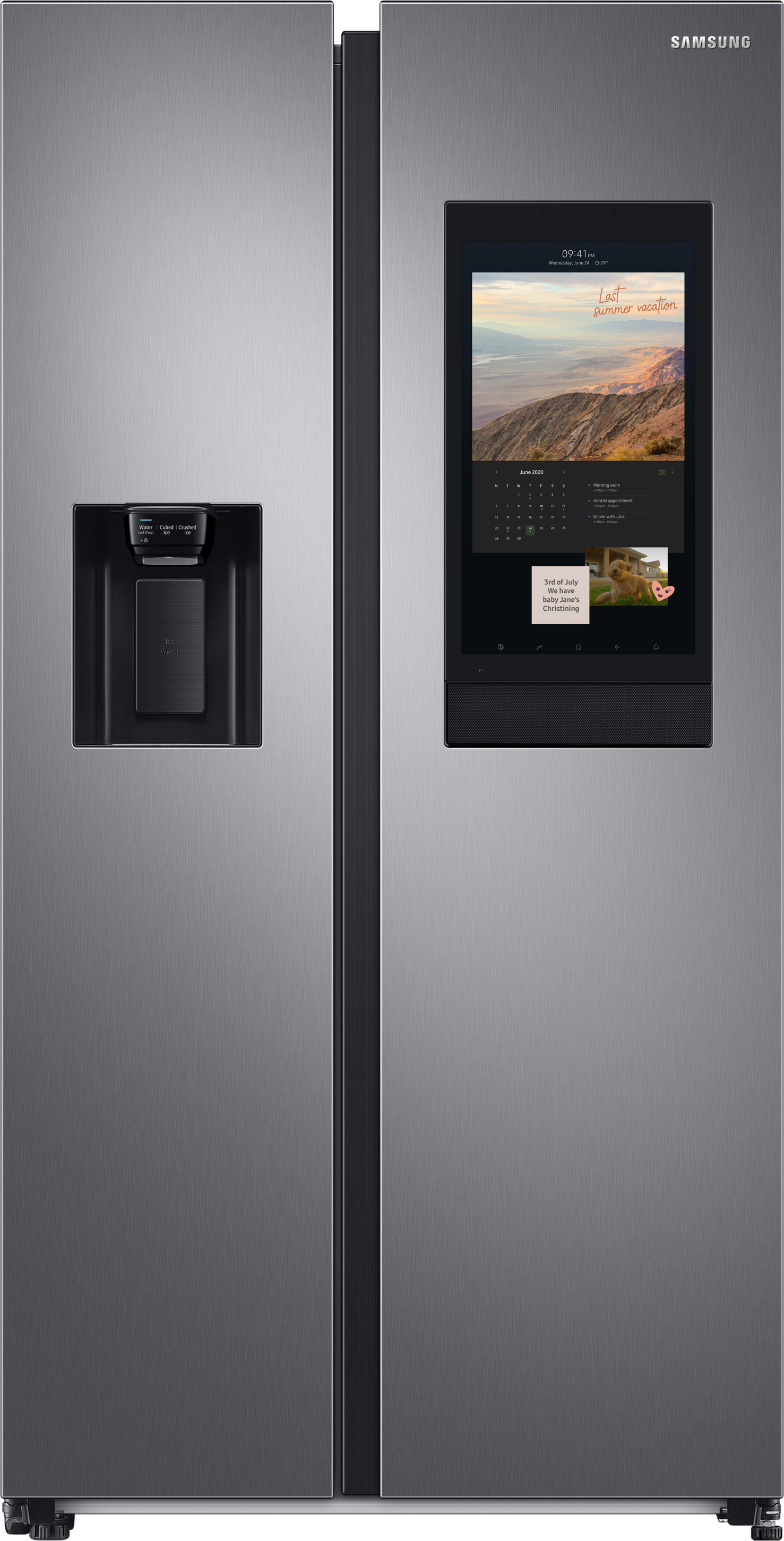 Samsung RS6HA8880S9/EG side-by-side refrigerator Freestanding