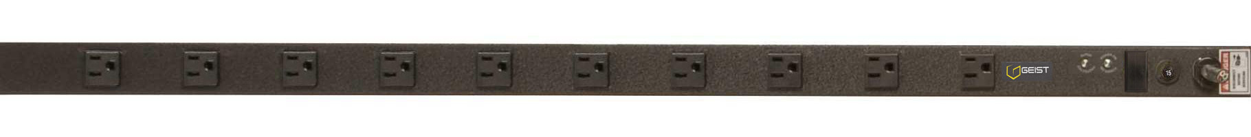 Vertiv VSSAN104-101S15 power distribution unit (PDU) 10 AC outlet(s) 0U Black