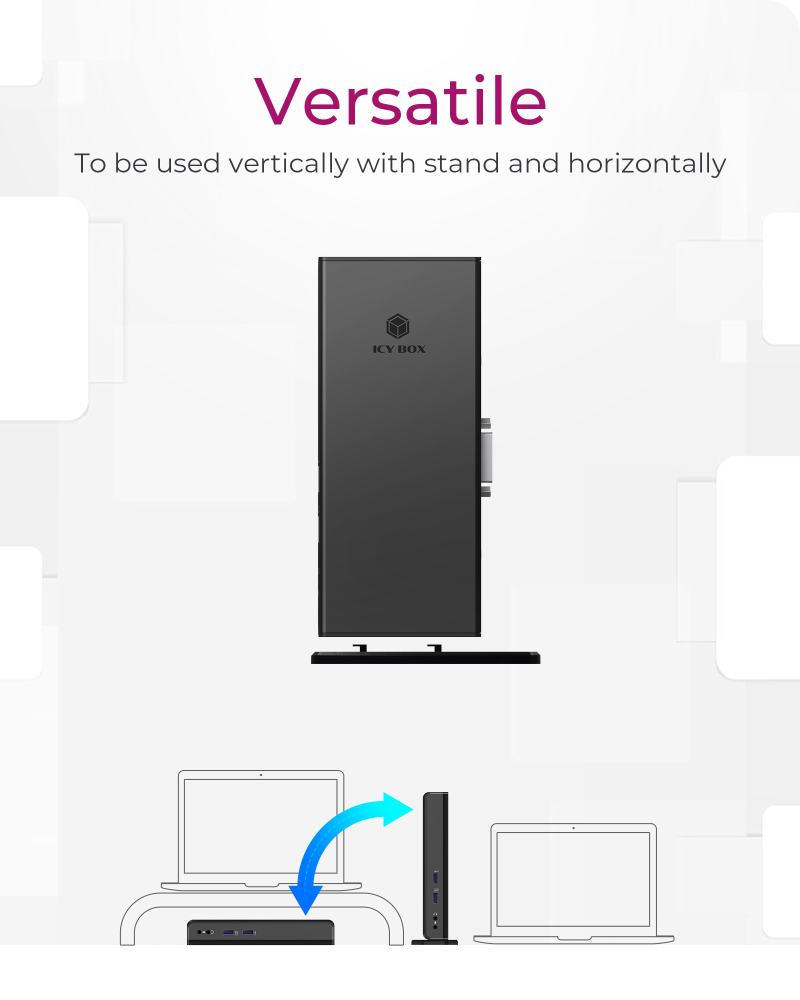 ICY BOX IB-DK2241AC Wired USB 3.2 Gen 1 (3.1 Gen 1) Type-A Black – image 4