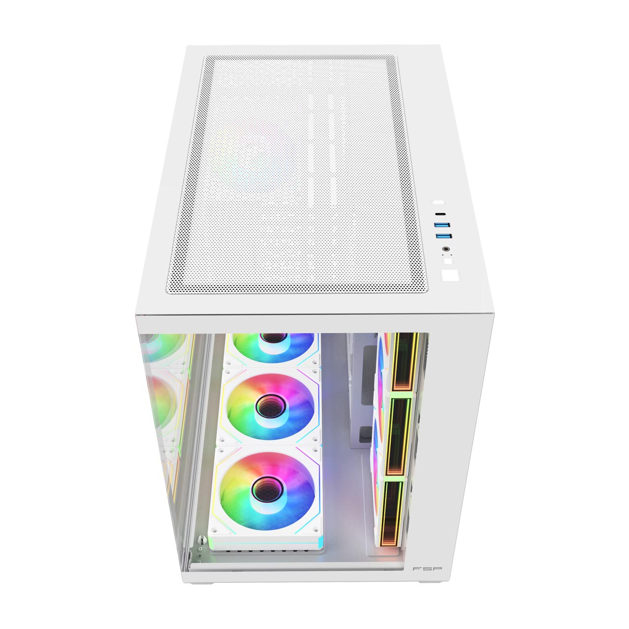 FSP M341-WA Case Midi Tower mITX, mATX, ATX White ARGB – image 3