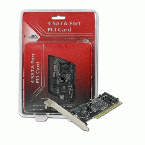 Nilox 4 SATA Port PCI Card – image 2