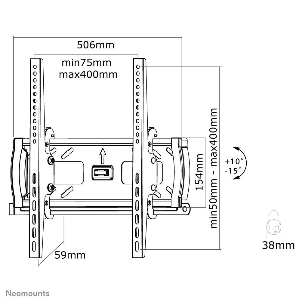 Neomounts tv wall mount – image 3