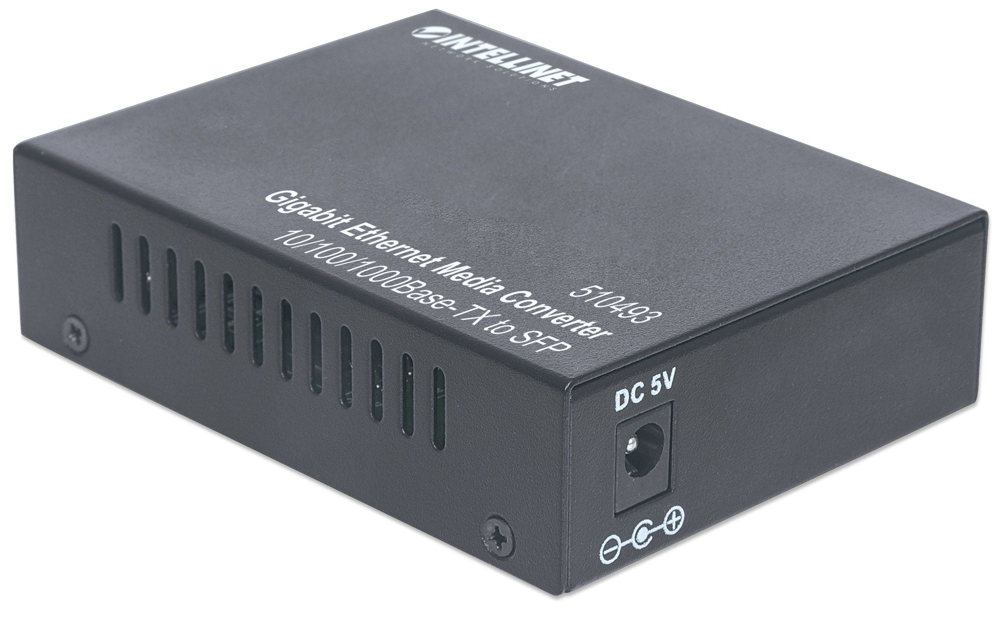 Intellinet Gigabit Ethernet to SFP Media Converter, 10/100/1000Base-Tx to SFP slot, empty – image 5
