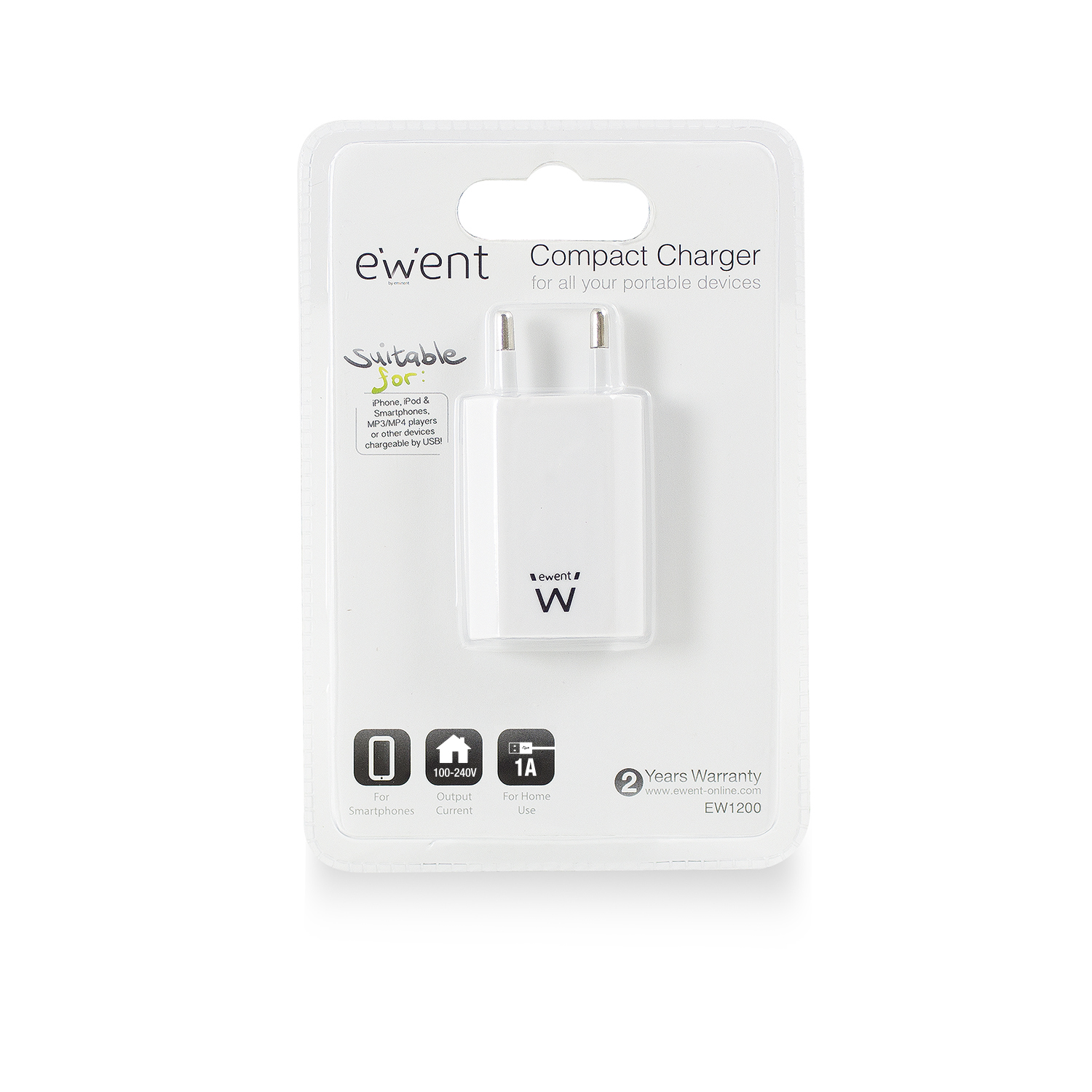Ewent EW1200 mobile device charger Universal White USB Indoor – image 4