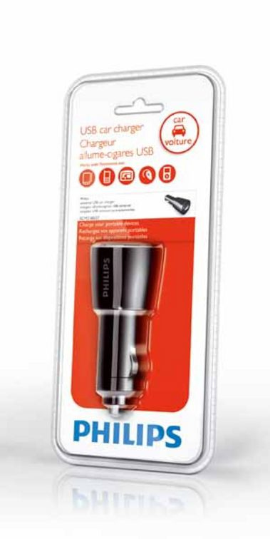 Philips SCM2180 Universal USB car charger Power2Charge