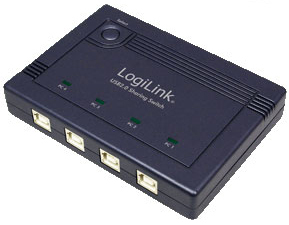 LogiLink UA0111 interface hub 480 Mbit/s Black – image 1