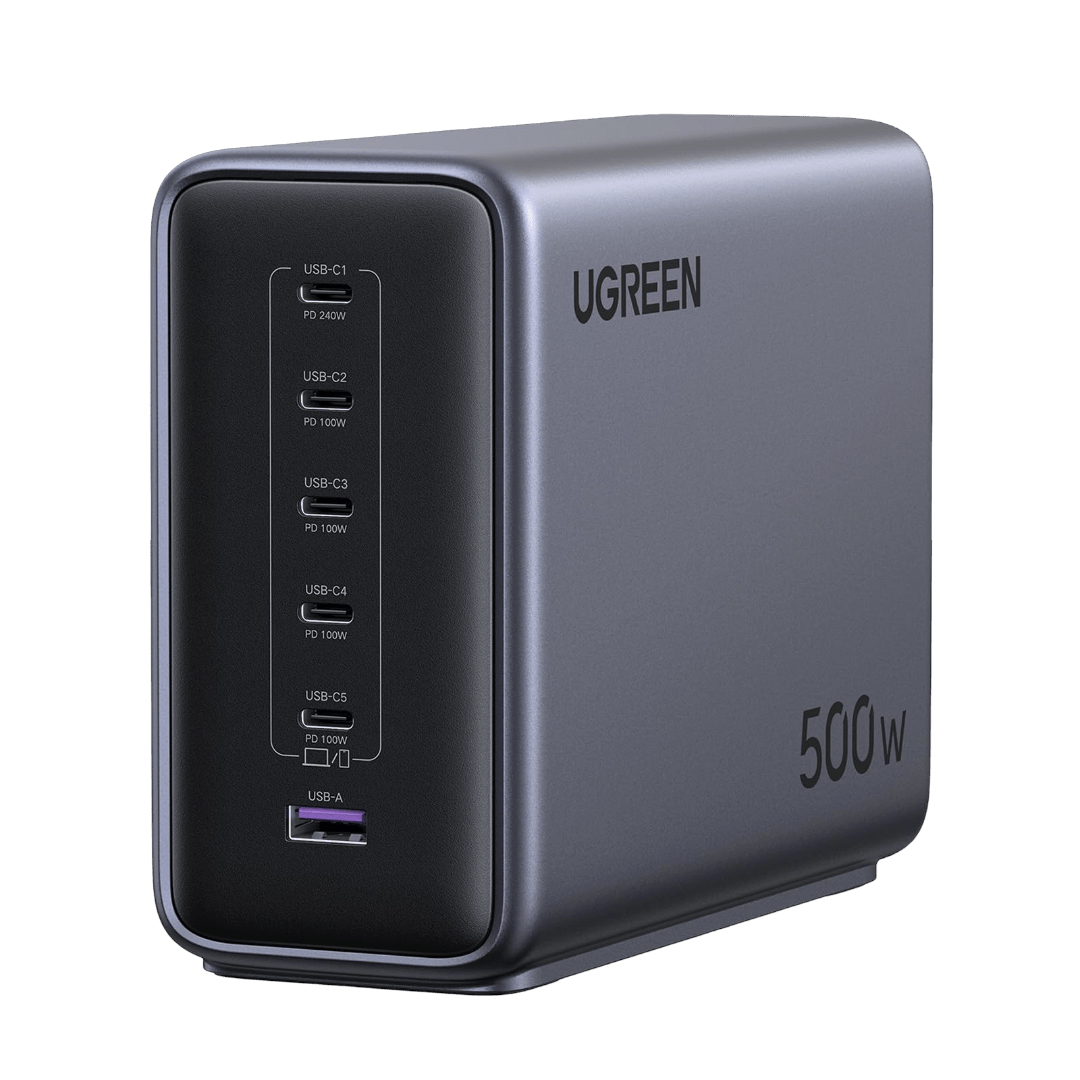 Ugreen 55549B mobile device charger Universal Grey AC Fast charging Indoor