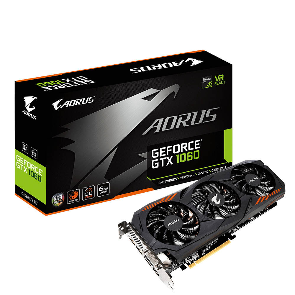 GIGABYTE AORUS GV-N1060AORUS-6GD NVIDIA GeForce GTX 1060