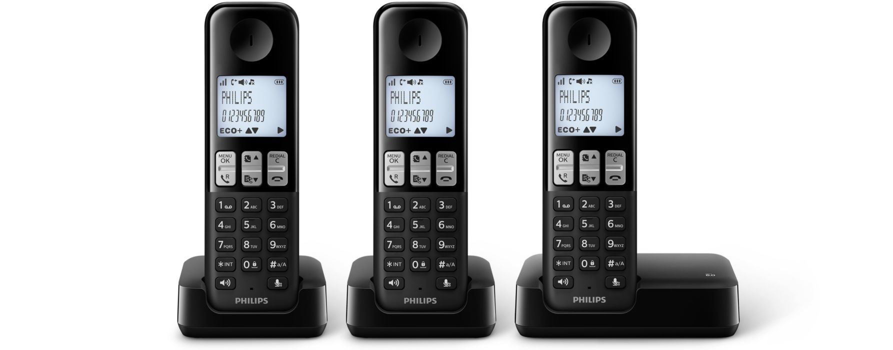 Philips D2303B/85 telephone DECT telephone Caller ID Black – image 1