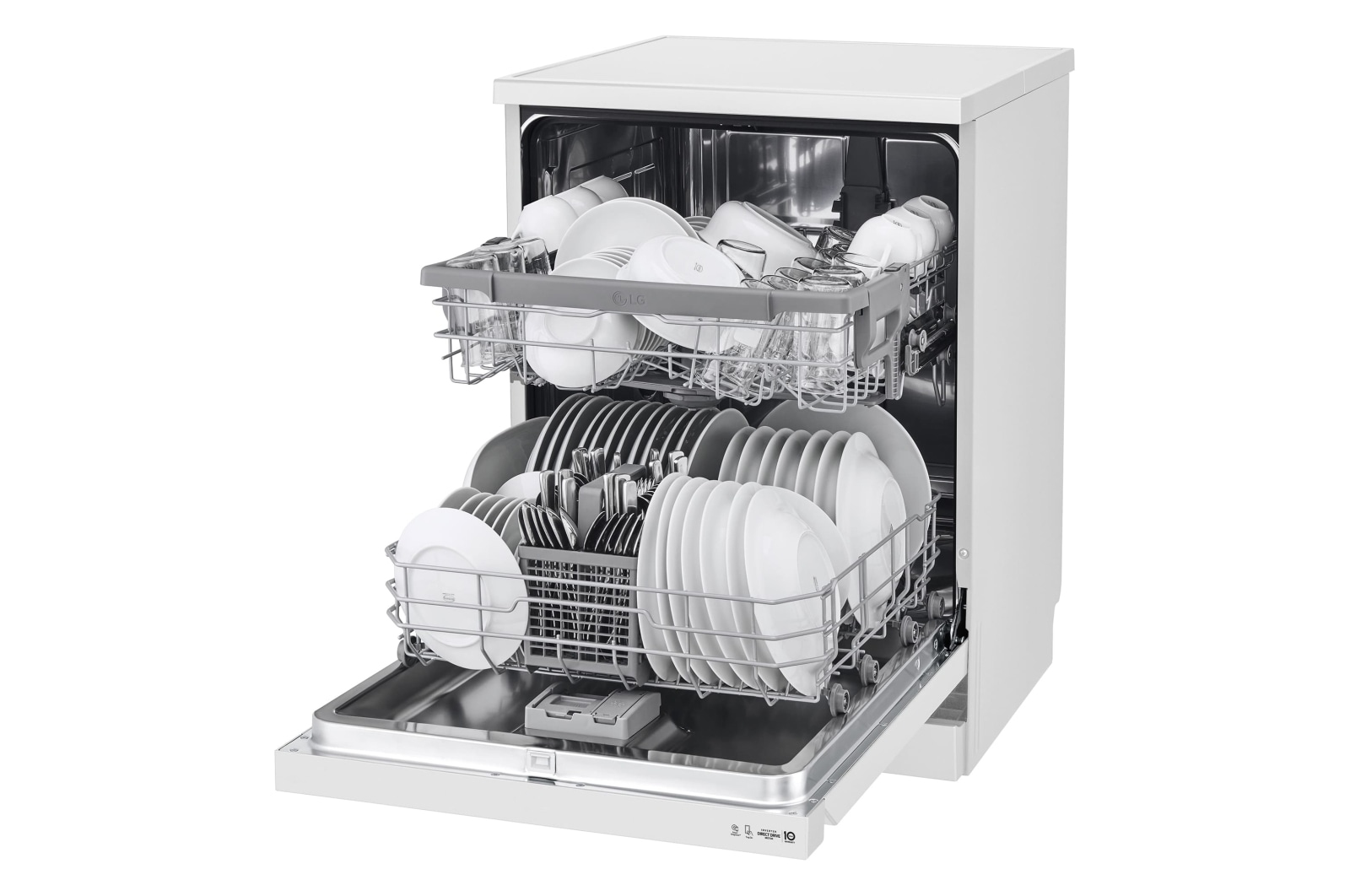 LG DF242FW dishwasher Freestanding 14 place settings – image 4