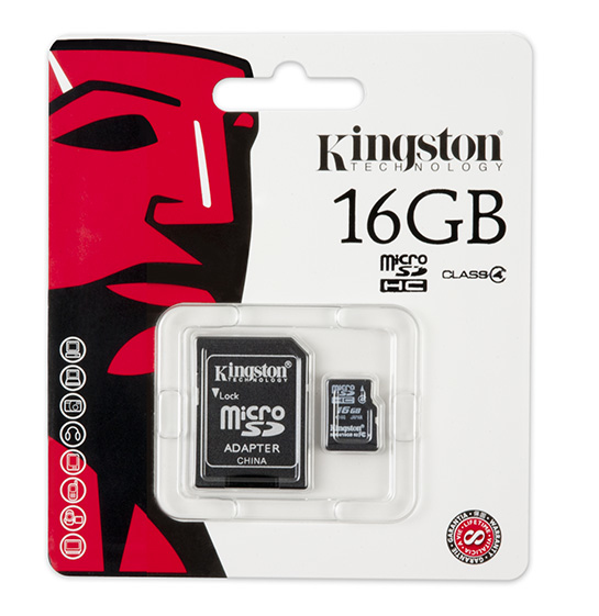 Kingston Technology SDC4/16GB memory card MicroSDHC Flash Class 4 – image 2