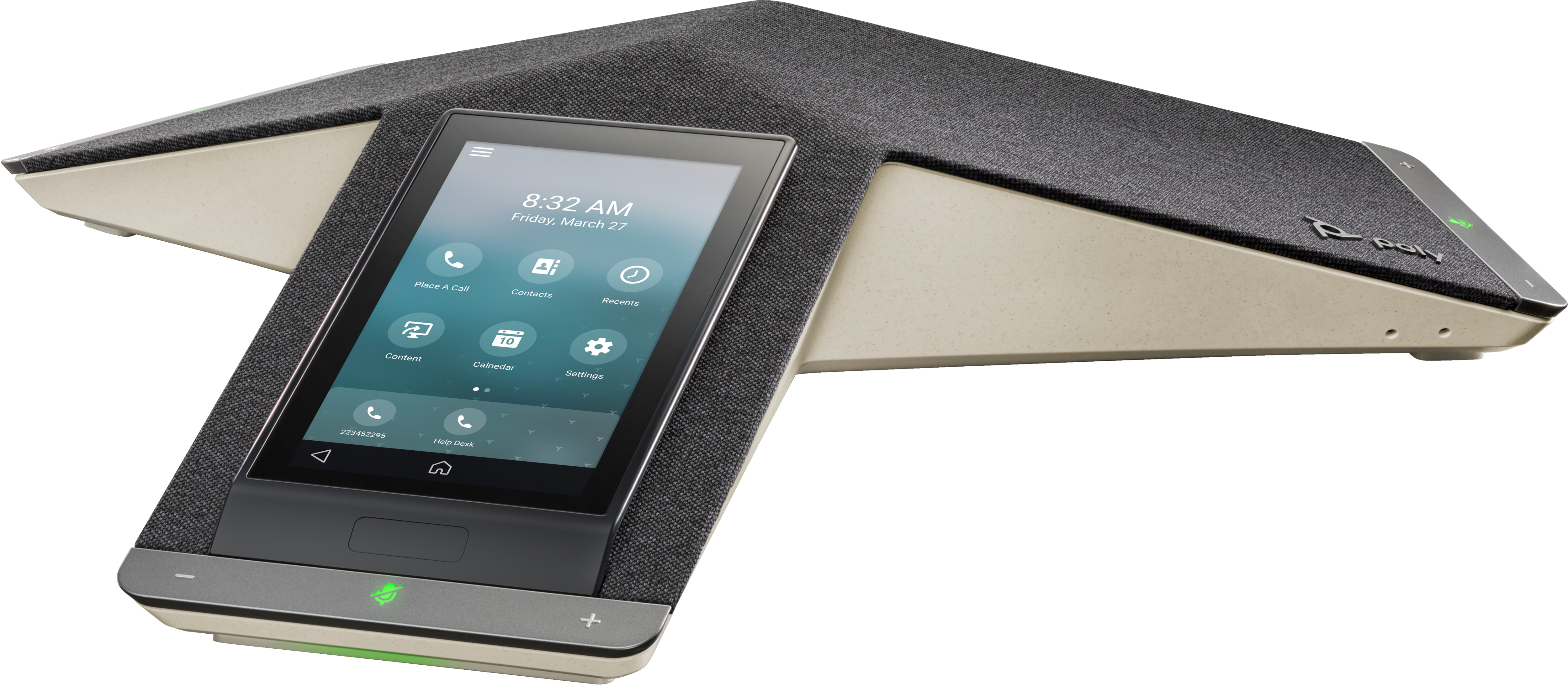 HP Poly Trio C60 IP Conference Phone Full Radio and PoE-enabled. Product colour: Black, Display resolution: 720 x 1280 pix