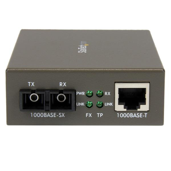 StarTech.com 1000 Mbps Gigabit Multi Mode Fiber Ethernet Media Converter SC 550m – image 2