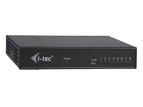 i-tec SW100P8 network switch Managed L2 Black