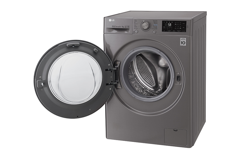 LG F4J6TM8S washer dryer Freestanding Front-load Stainless steel – image 2