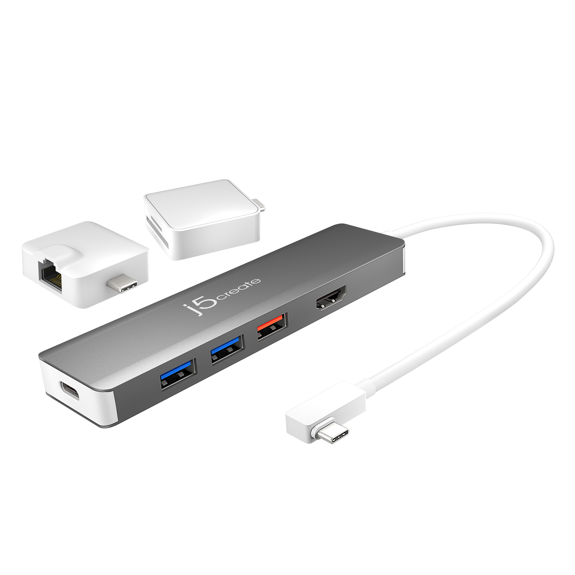 j5create JCD375-N USB-C™ Modular Multi-Adapter with 2 Kits – image 2