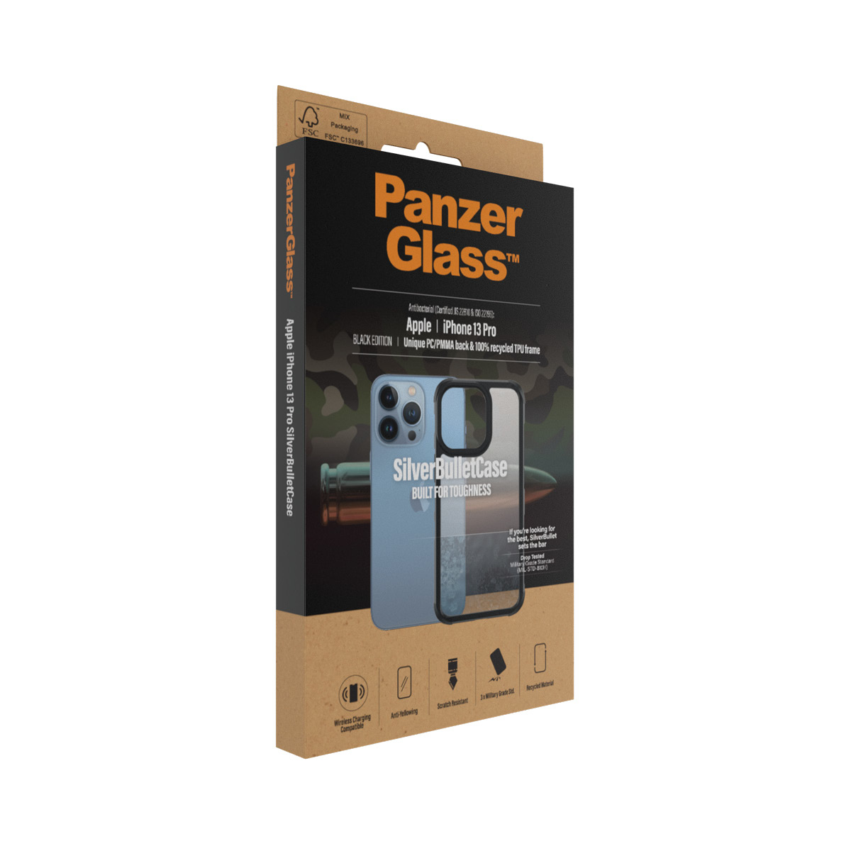 PanzerGlass ® SilverBullet ClearCase iPhone 13 Pro | Black – image 4