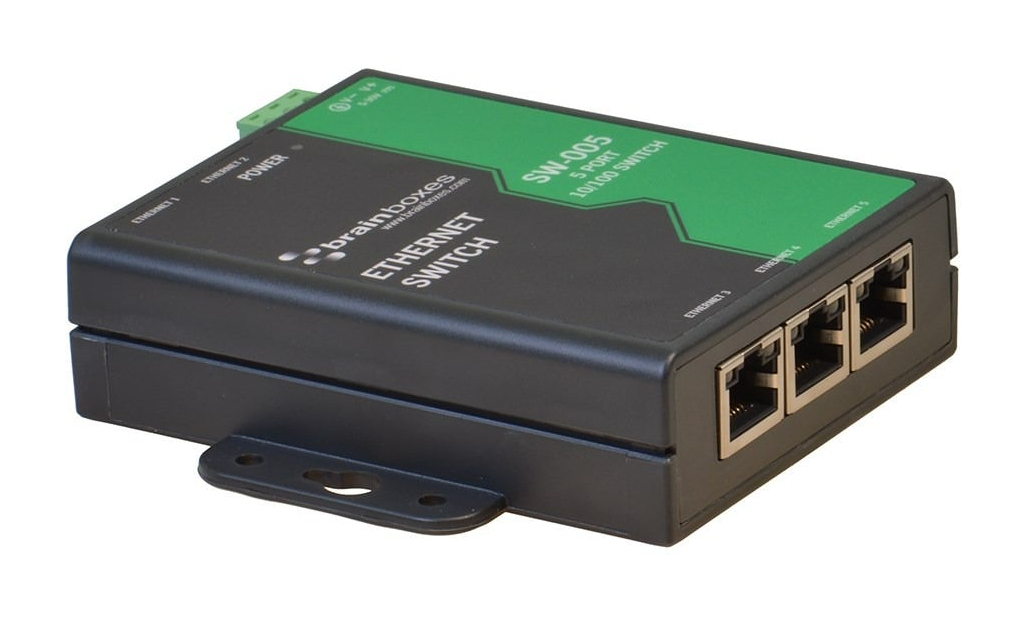 Brainboxes Light Industrial 5 Port 10/100 Ethernet Switch – image 7