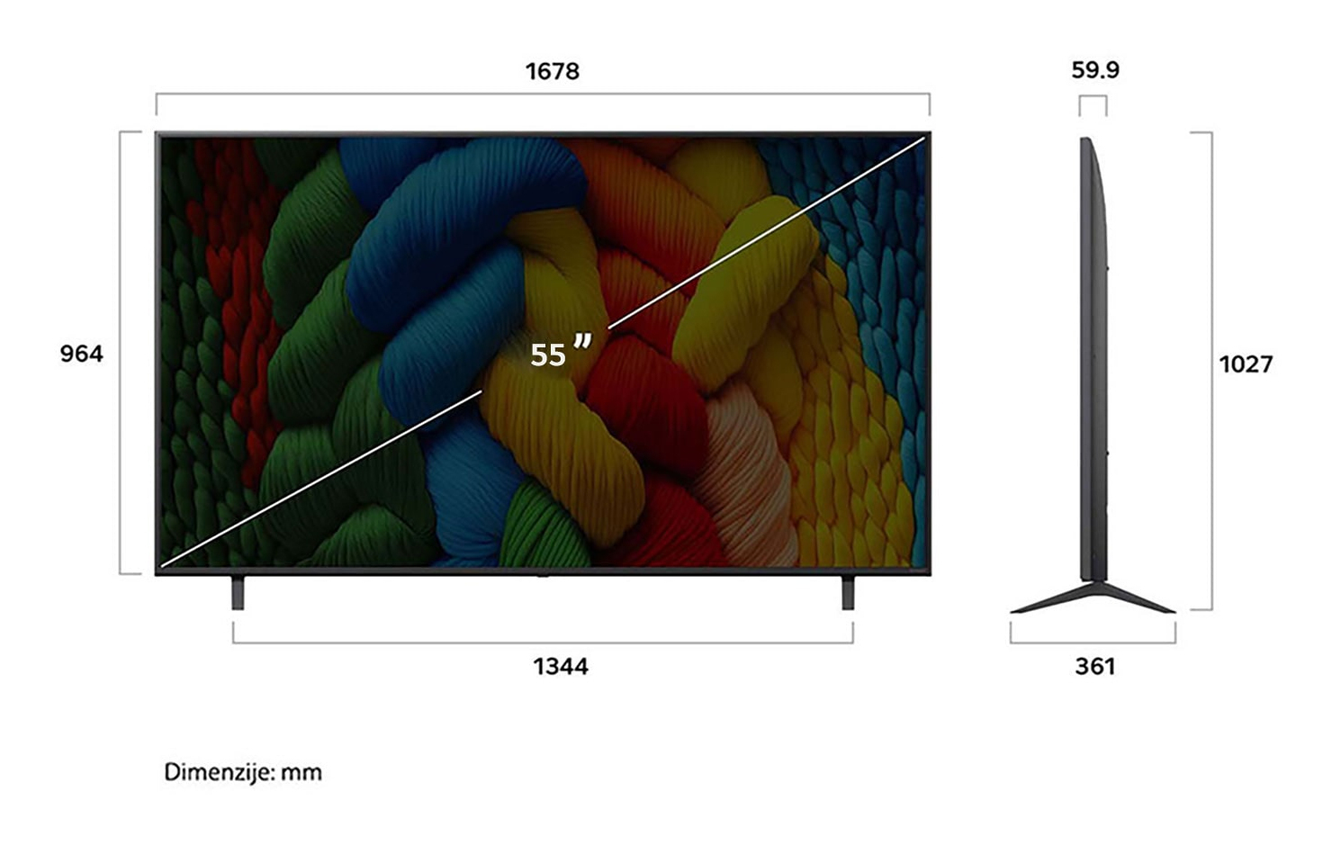 LG NanoCell AI NANO80 55NANO80A3B TV – image 4