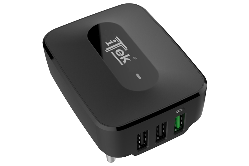 itek ITSCW3U25 mobile device charger Universal Black AC Fast charging Indoor – image 1
