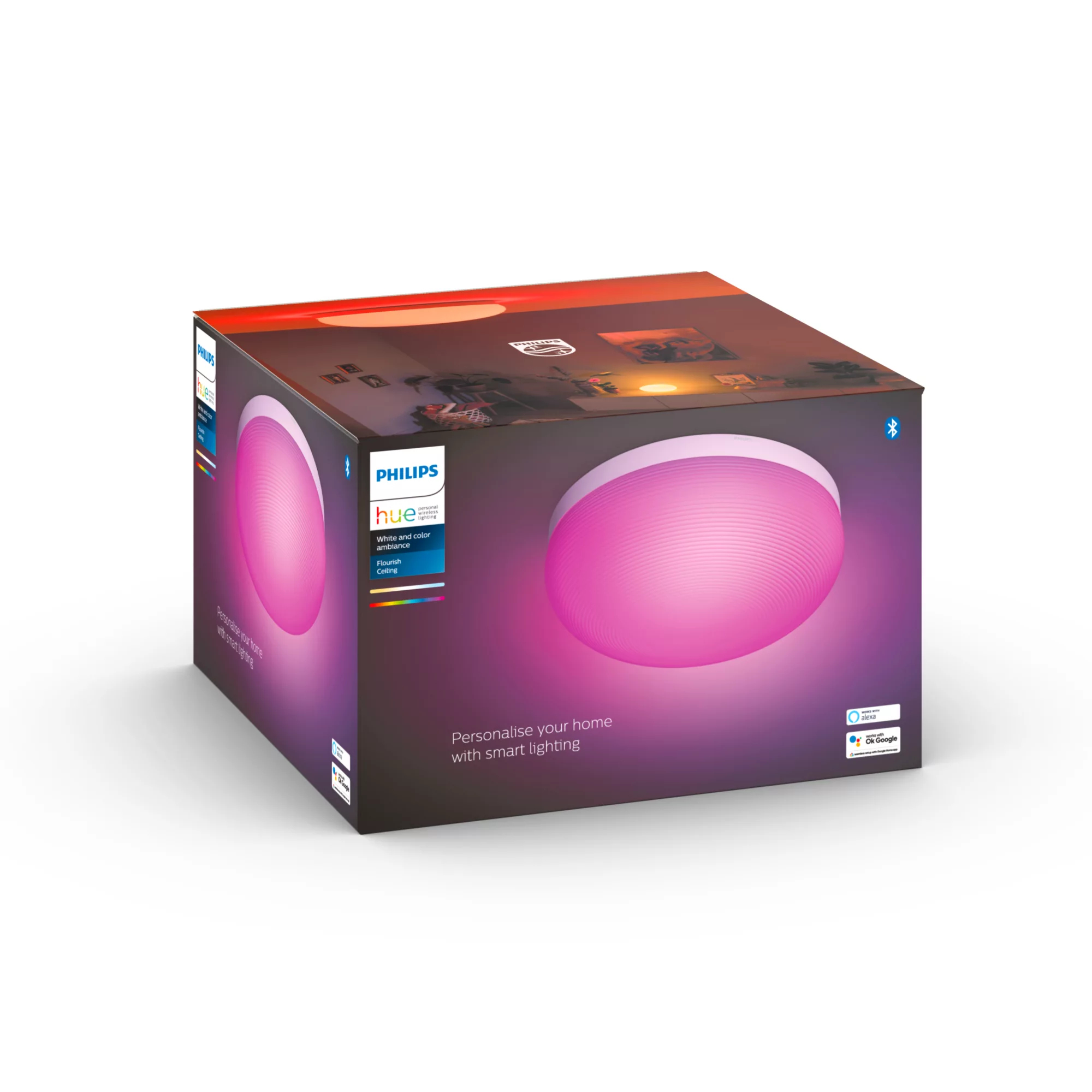 Philips by Signify Philips Hue White and colour ambience Flourish ceiling light – image 3