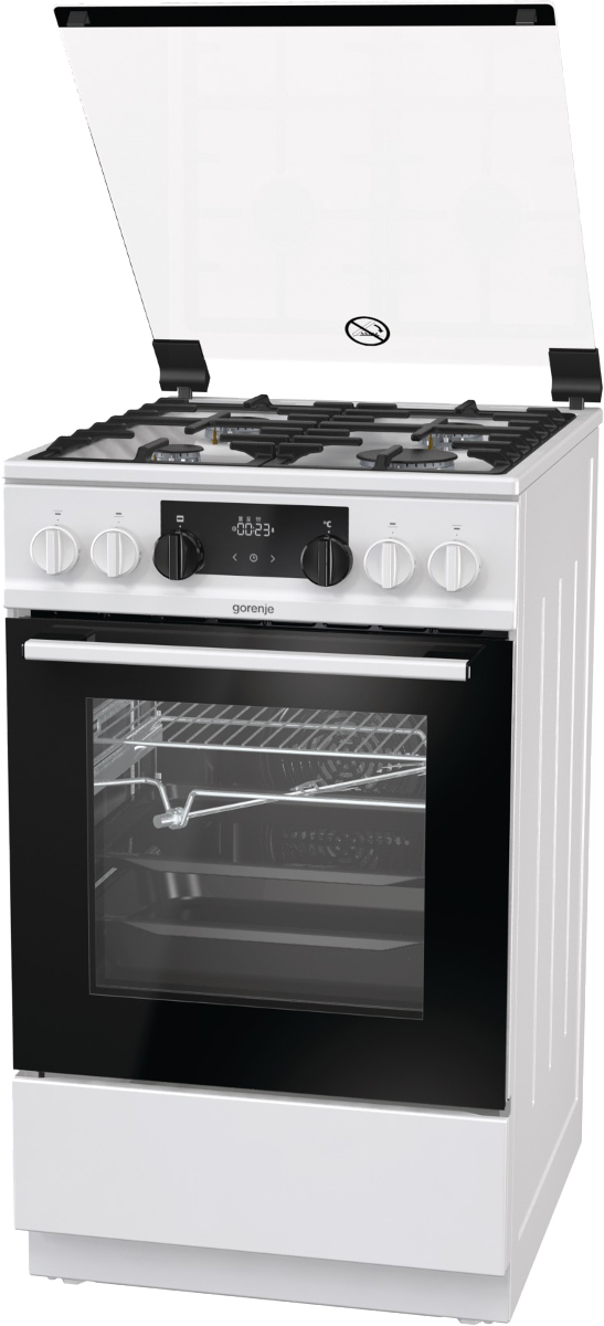 Gorenje KS5350WF Freestanding cooker Electric Gas Black, White – image 6