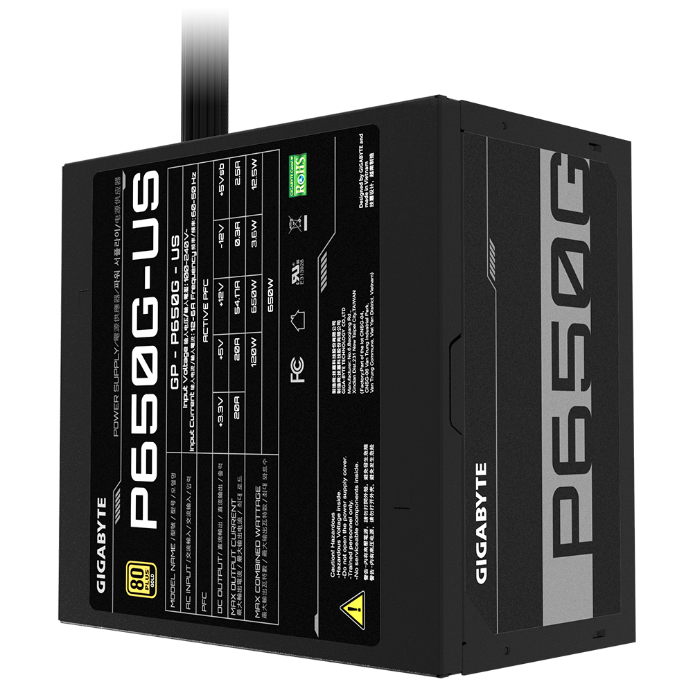 GIGABYTE GP-P650G-US power supply unit – image 3