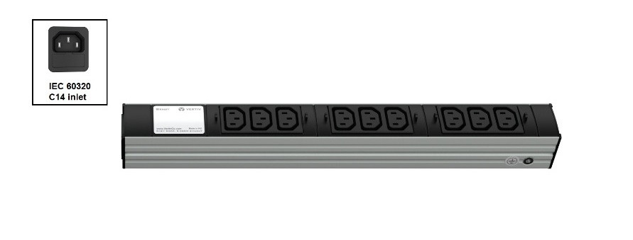 Vertiv Knürr DIS Rack PDU, IEC320, 0U, input IEC 60320 C14 – image 2