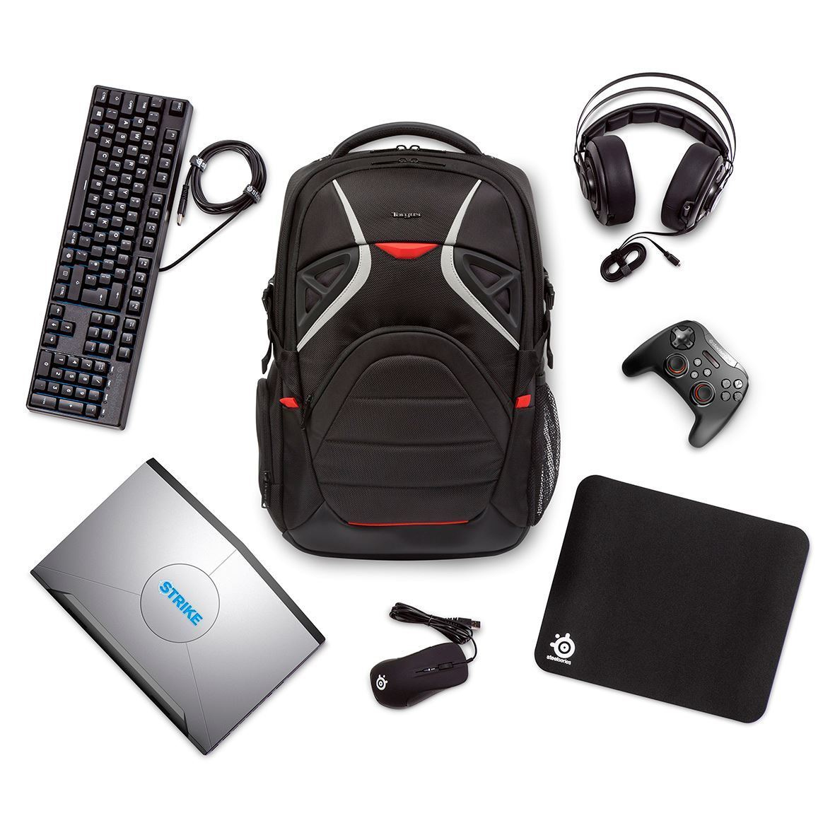 Targus Strike 43.9 cm (17.3") Backpack Black, Red – image 6